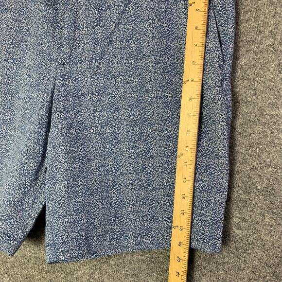 NWT Banana Republic Men’s Sz 35 AIDEN STRETCH‎ MULTI BLUE PRINT SHORTS - Picture 4 of 9